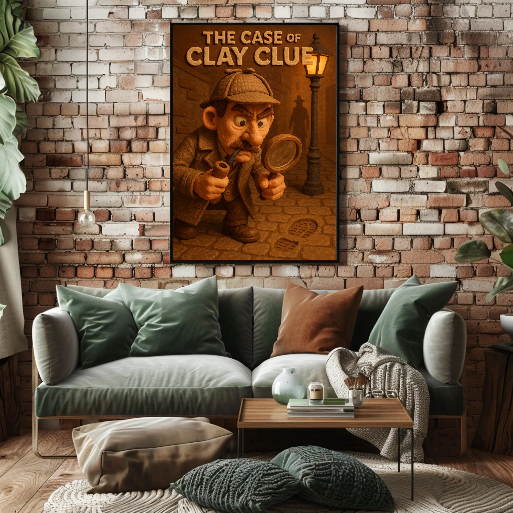 The Case of Clay Clue Art Print Decor PosterGoat