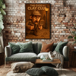 The Case of Clay Clue Art Print Decor PosterGoat