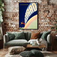 Gstaad Skiing Adventure Poster