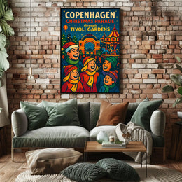 Copenhagen Christmas Parade at Tivoli Gardens Poster