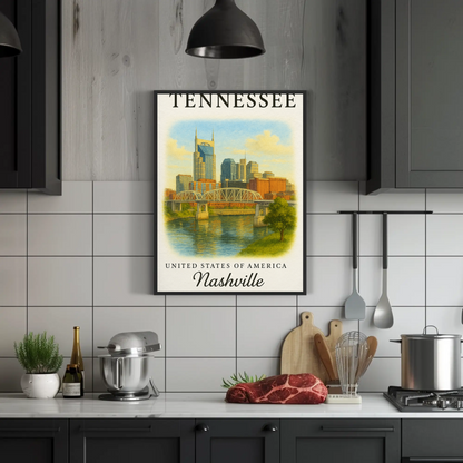 Tennessee, Nashville 2 Signature Series Vintage Travel Poster