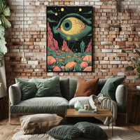 Cosmic Eye Landscape Art Print Poster for Home Decor PosterGoat
