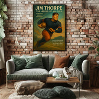 Jim Thorpe Legendary Sports Hero Poster