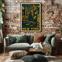 New York Cityscape Poster