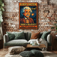 Albert Einstein Theory Of Relativity Poster