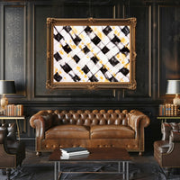 Abstract Checkered Art Poster