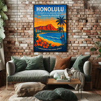 Experience the Aloha Spirit Honolulu Poster