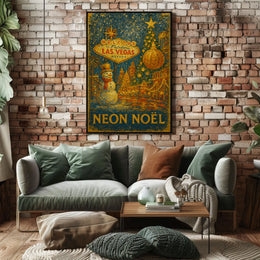 Neon Noël In Las Vegas Poster
