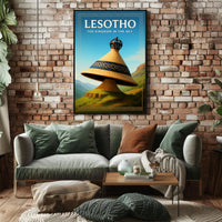 Lesotho The Kingdom in the Sky Poster PosterGoat