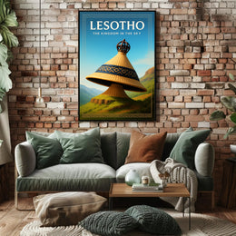 Lesotho The Kingdom in the Sky Poster PosterGoat