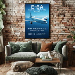 Boeing E-6A Mercury Flight Poster