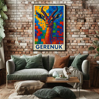 Gerenuk Art Poster
