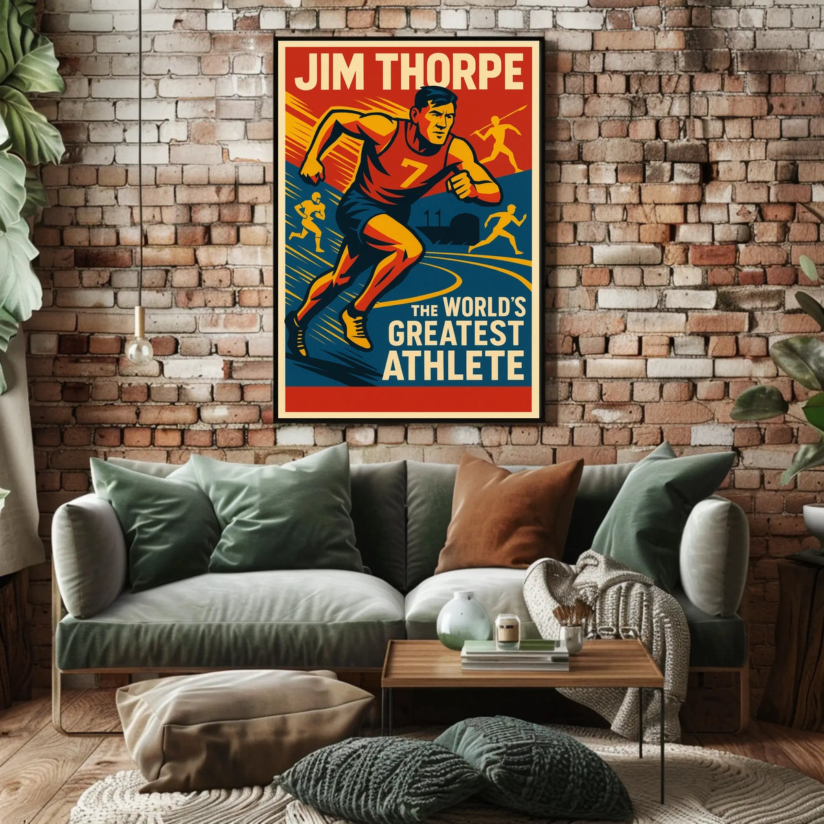 Jim Thorpe Legendary Athlete Poster