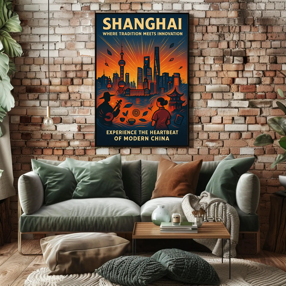 Shanghai Where Tradition Meets Innovation Poster