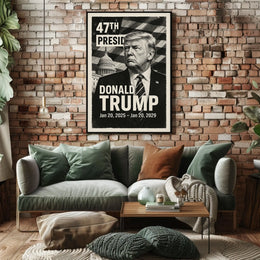 Donald Trump 47th President of the United States Digital Montaje Poster