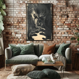 The Beast Within Art Print Poster for Home Decor and Wall Art PosterGoat