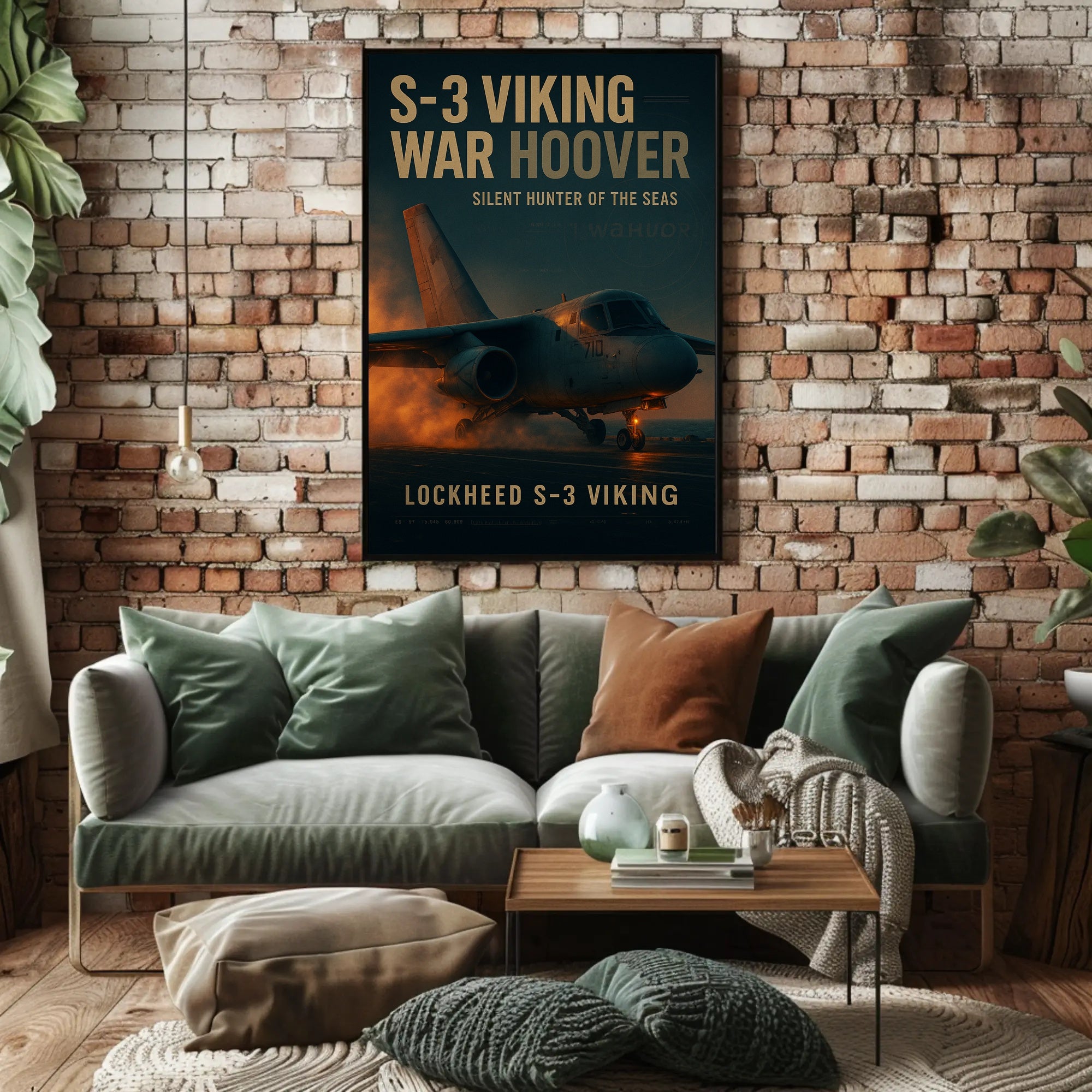 S-3 Viking Lockheed Military Print Aviation Art Poster