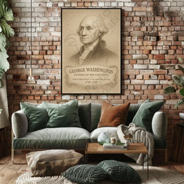 Classic American Leader Portrait in Historical or Presidential Poster