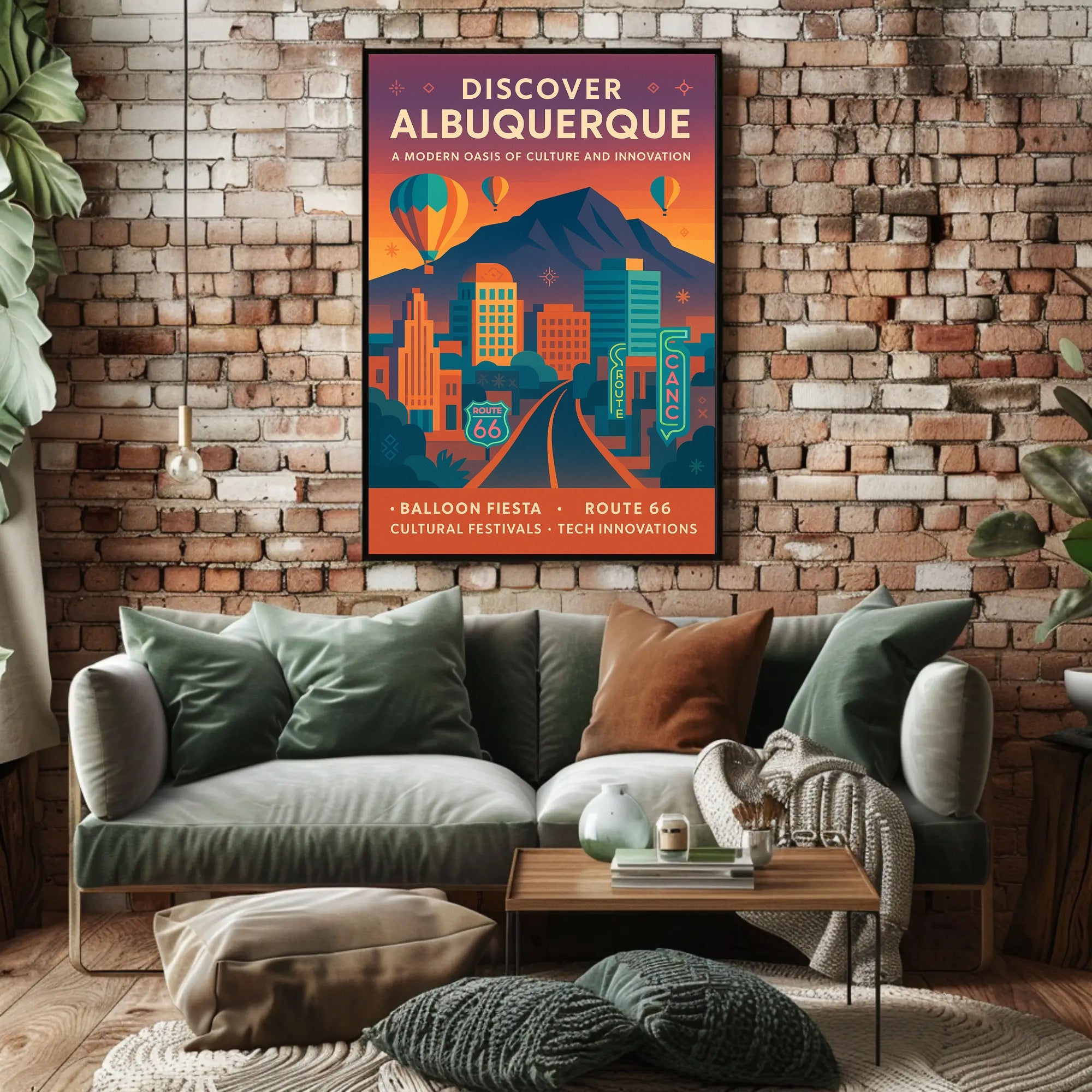 Discover Albuquerque Poster PosterGoat