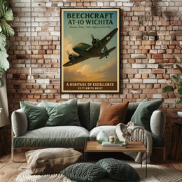Beechcraft AT-10 Wichita Legend of the Skies Poster
