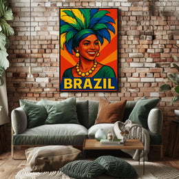 Vibrant Brazil Celebration Poster