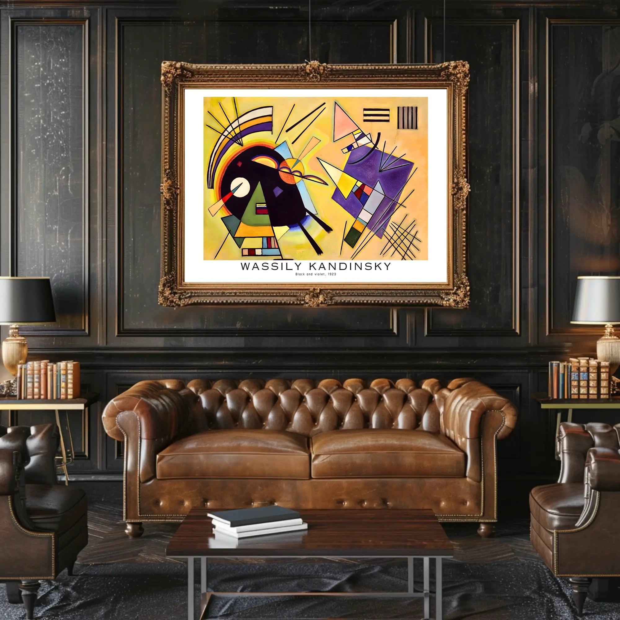 Wassily Kandinsky Black and Violet 1923 Poster