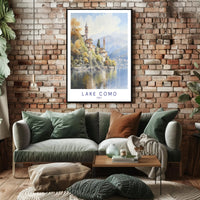 Tranquil Beauty of Lake Como Poster PosterGoat