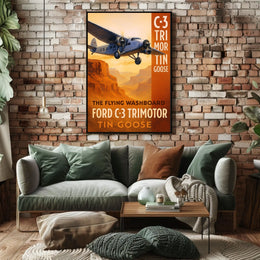 Ford C-3 Trimotor The Flying Washboard Poster