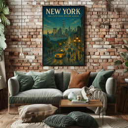 New York The City That Never Sleeps Poster