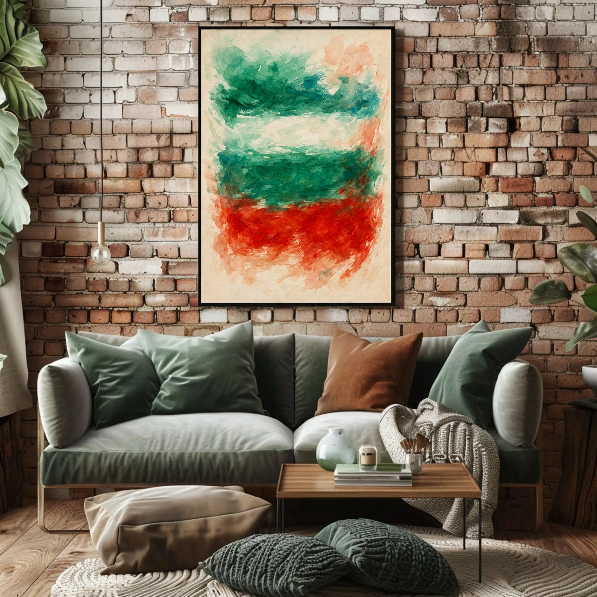 Abstract Watercolor Expression Abstract Poster