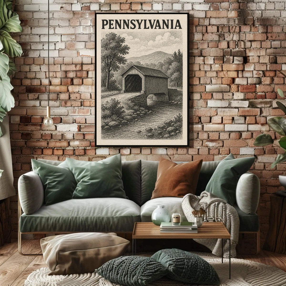 Pennsylvania Covered Bridge Poster