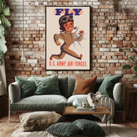 Vintage WWII U.S. Army Air Forces Recruitment Poster