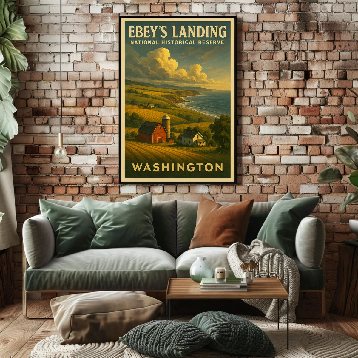 EbeyS Landing National Historical Poster