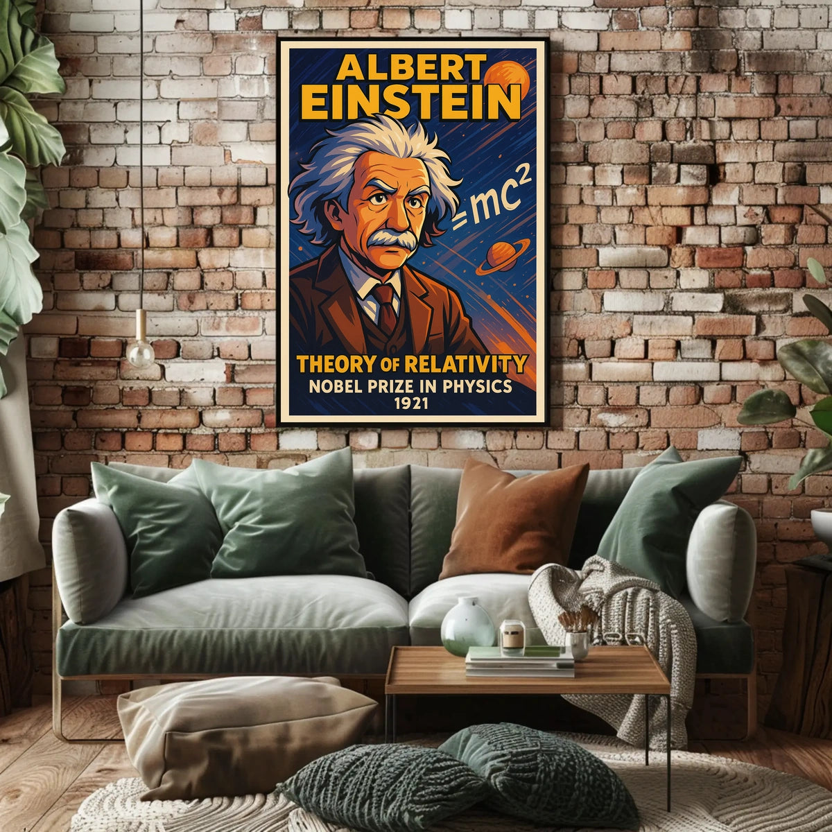 Albert Einstein Theory Of Relativity Poster