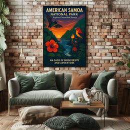 Explore Untouched Beauty in American Samoa National Park Poster