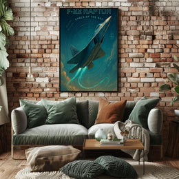 F22 Raptor Poster Eagle of the Sky for Aviation Enthusiasts