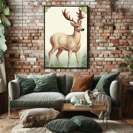Majestic Deer In The Wild Poster