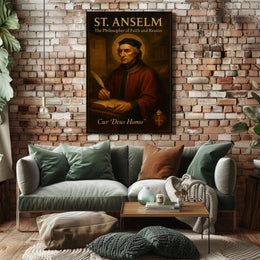 St. Anselm Faith Reason Religious Cultural Heritage Poster PosterGoat