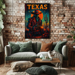 Texas Cowboy Poster