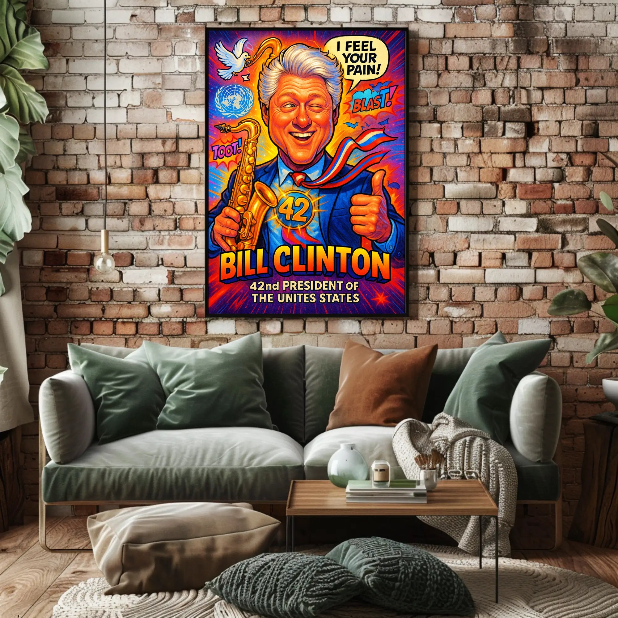 Bill Clinton 42nd President Poster PosterGoat