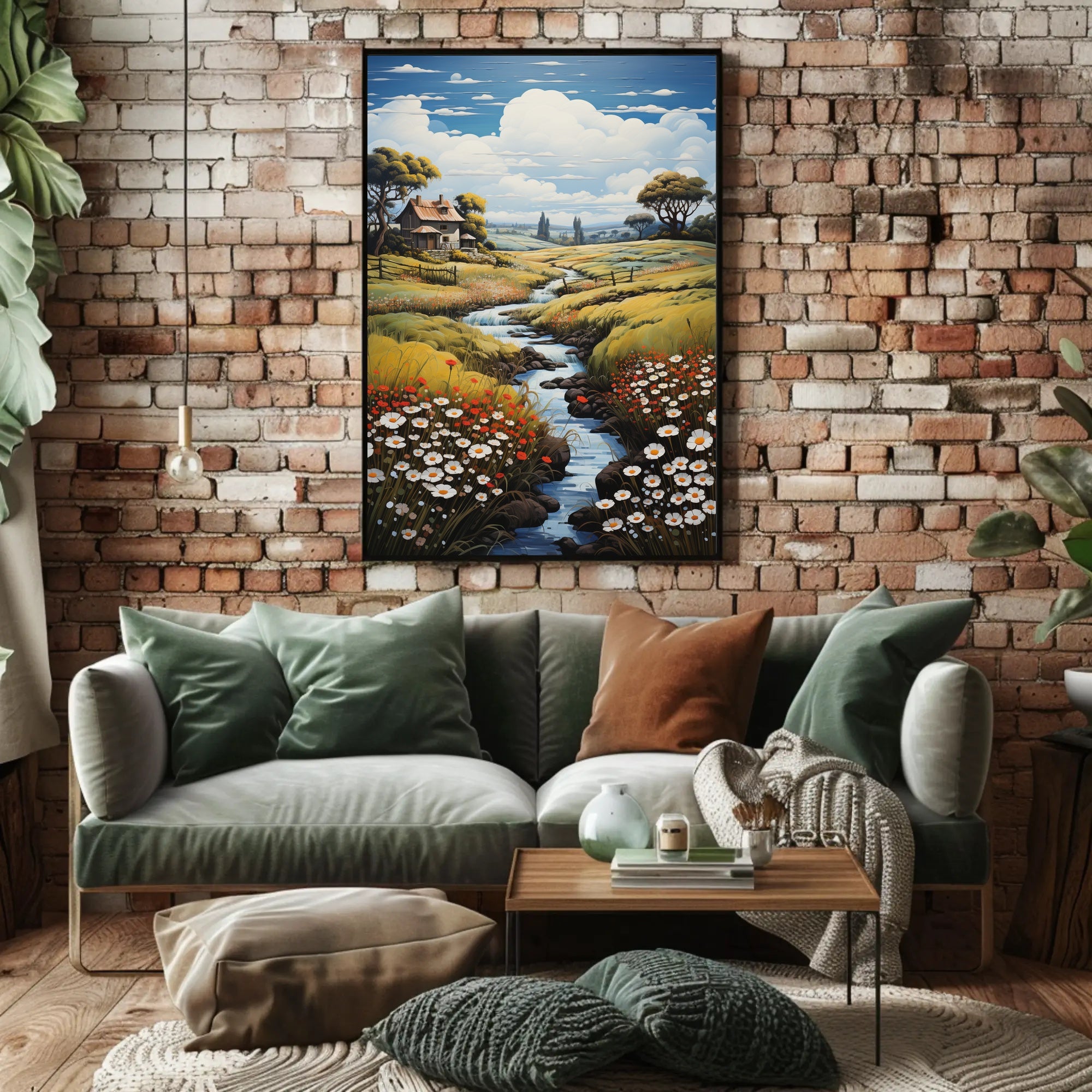Timeless Pastoral Landscape Artwork for Home Decor Poster