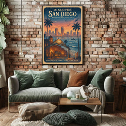Discover San Diego Poster