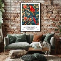 Vintage Parrot Print: Artistic Poster for Heritage Exhibition