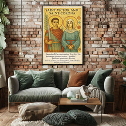 Saint Victor and Saint Corona Poster PosterGoat