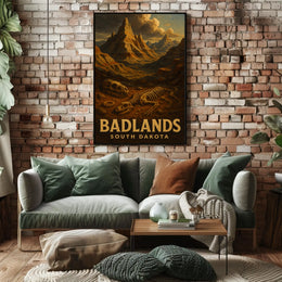 Badlands Of South Dakota Poster