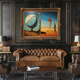 Surreal Time and Landscape Elements Abstract or Artistic Poster