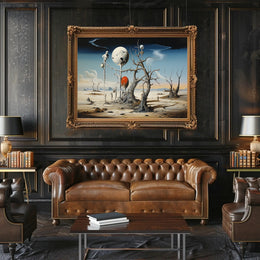 Surreal Dreamscape with Floating Spheres Fantasy or Mythology Poster