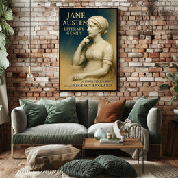 Jane Austen Literary Genius Poster
