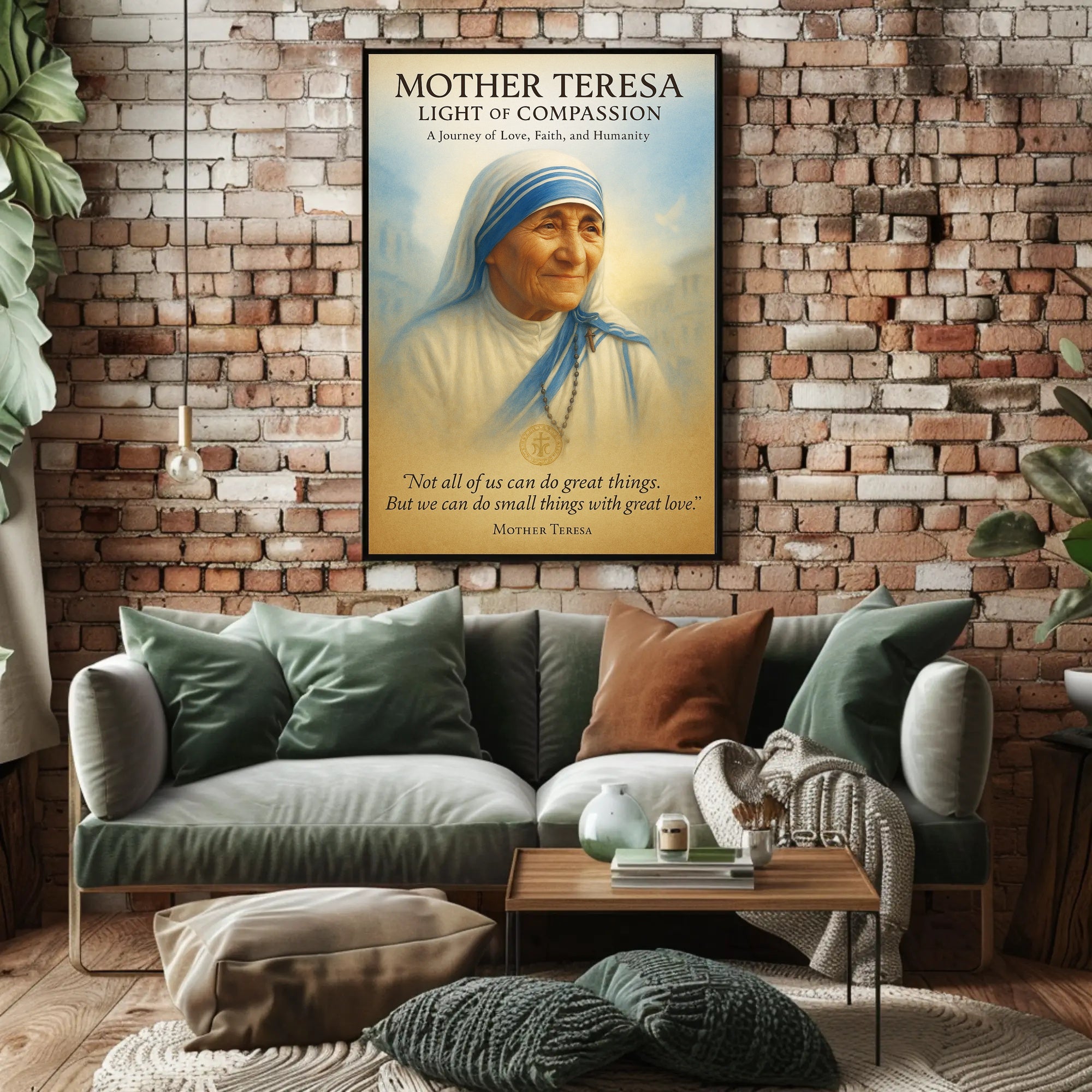 Mother Teresa Light of Compassion Poster