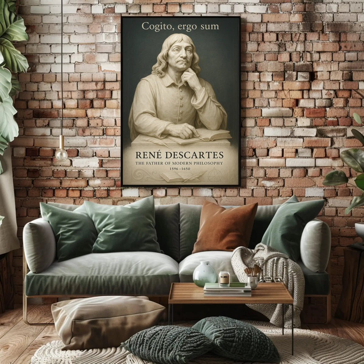 René Descartes The Father of Modern Philosophy Poster